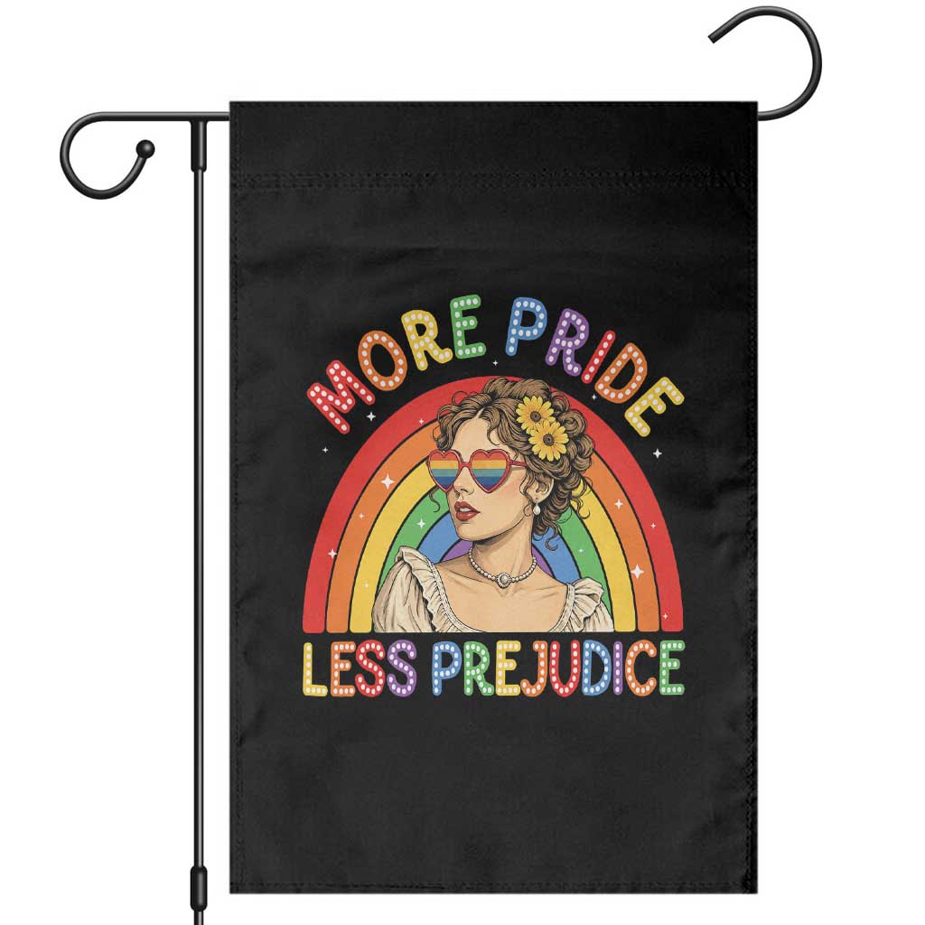 More Pride Less Prejudice Garden Flag Pride Month LGBTQ Gay Lesbian