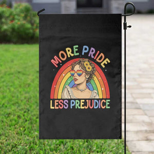 More Pride Less Prejudice Garden Flag Pride Month LGBTQ Gay Lesbian