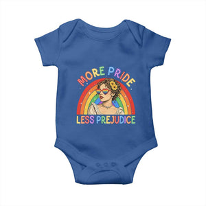 More Pride Less Prejudice Baby Onesie Pride Month LGBTQ Gay Lesbian