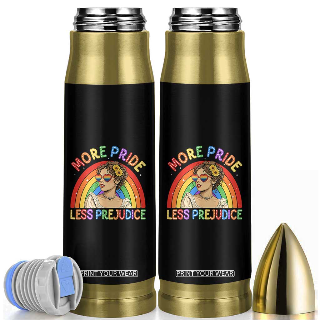More Pride Less Prejudice Bullet Tumbler Pride Month LGBTQ Gay Lesbian