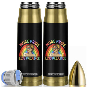More Pride Less Prejudice Bullet Tumbler Pride Month LGBTQ Gay Lesbian