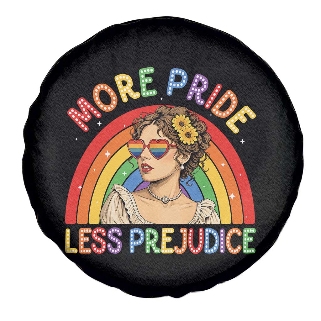 More Pride Less Prejudice Spare Tire Cover Pride Month LGBTQ Gay Lesbian