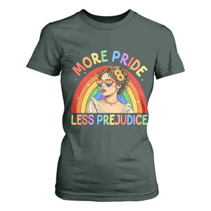 More Pride Less Prejudice T Shirt For Women Pride Month LGBTQ Gay Lesbian