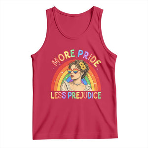 More Pride Less Prejudice Tank Top Pride Month LGBTQ Gay Lesbian