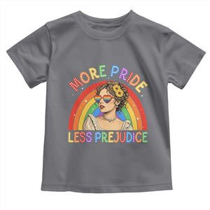 More Pride Less Prejudice Toddler T Shirt Pride Month LGBTQ Gay Lesbian