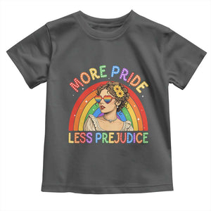 More Pride Less Prejudice Toddler T Shirt Pride Month LGBTQ Gay Lesbian
