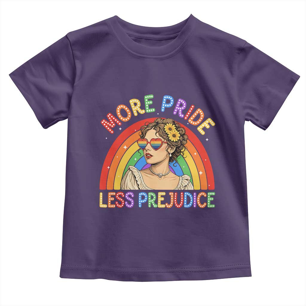 More Pride Less Prejudice Toddler T Shirt Pride Month LGBTQ Gay Lesbian