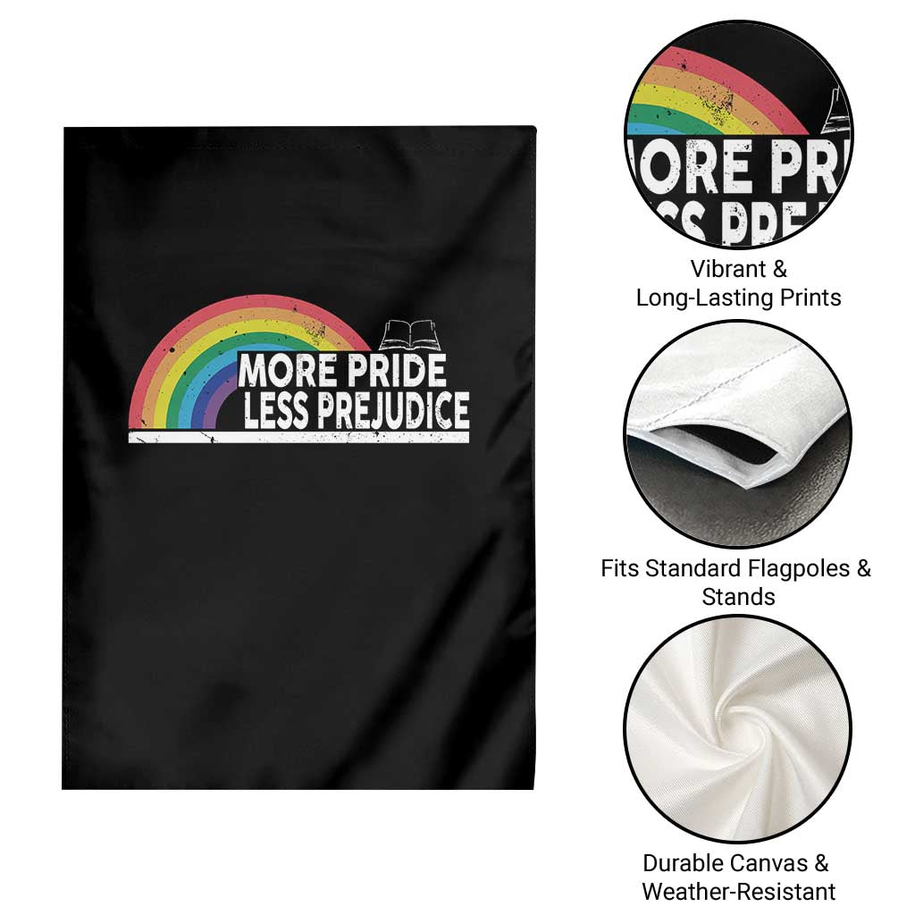 More Pride Less Prejudice Garden Flag Pride Month LGBTQ