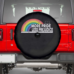 More Pride Less Prejudice Spare Tire Cover Pride Month LGBTQ TS14 Black Print Your Wear