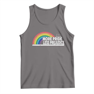 More Pride Less Prejudice Tank Top Pride Month LGBTQ TS14 Deep Heather Print Your Wear