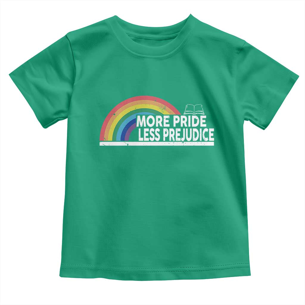 More Pride Less Prejudice Toddler T Shirt Pride Month LGBTQ TS14 Irish Green Print Your Wear