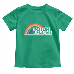 More Pride Less Prejudice Toddler T Shirt Pride Month LGBTQ TS14 Irish Green Print Your Wear