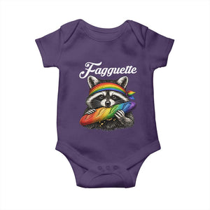 Faguette LGBTQ Baby Onesie Funny Pride Raccoon Rainbow