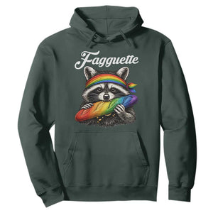 Faguette LGBTQ Hoodie Funny Pride Raccoon Rainbow
