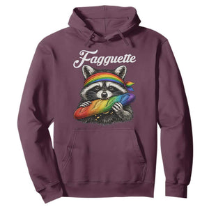 Faguette LGBTQ Hoodie Funny Pride Raccoon Rainbow