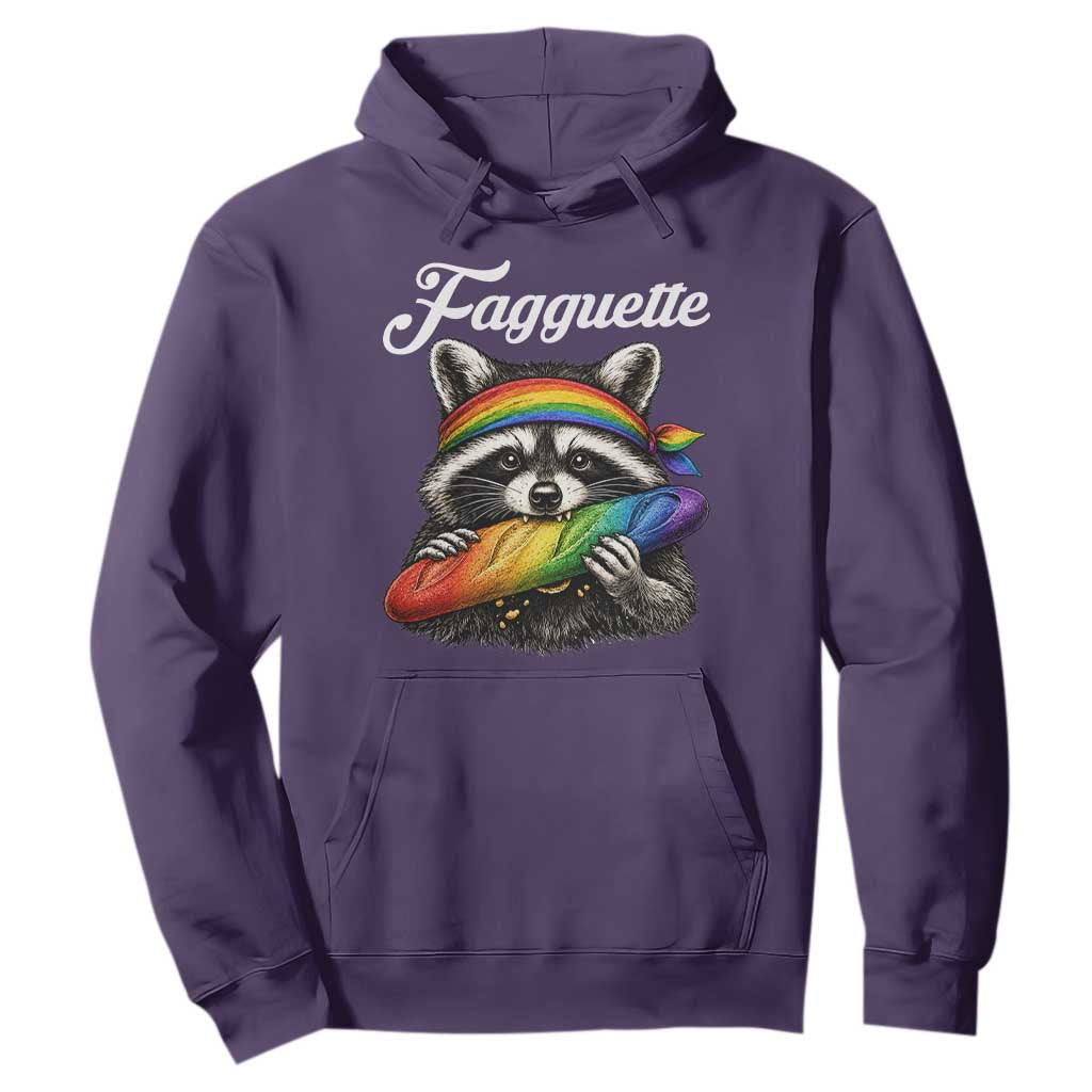 Faguette LGBTQ Hoodie Funny Pride Raccoon Rainbow