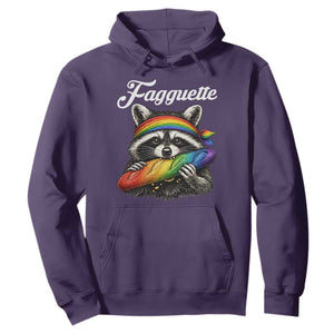 Faguette LGBTQ Hoodie Funny Pride Raccoon Rainbow