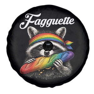 Faguette LGBTQ Spare Tire Cover Funny Pride Raccoon Rainbow