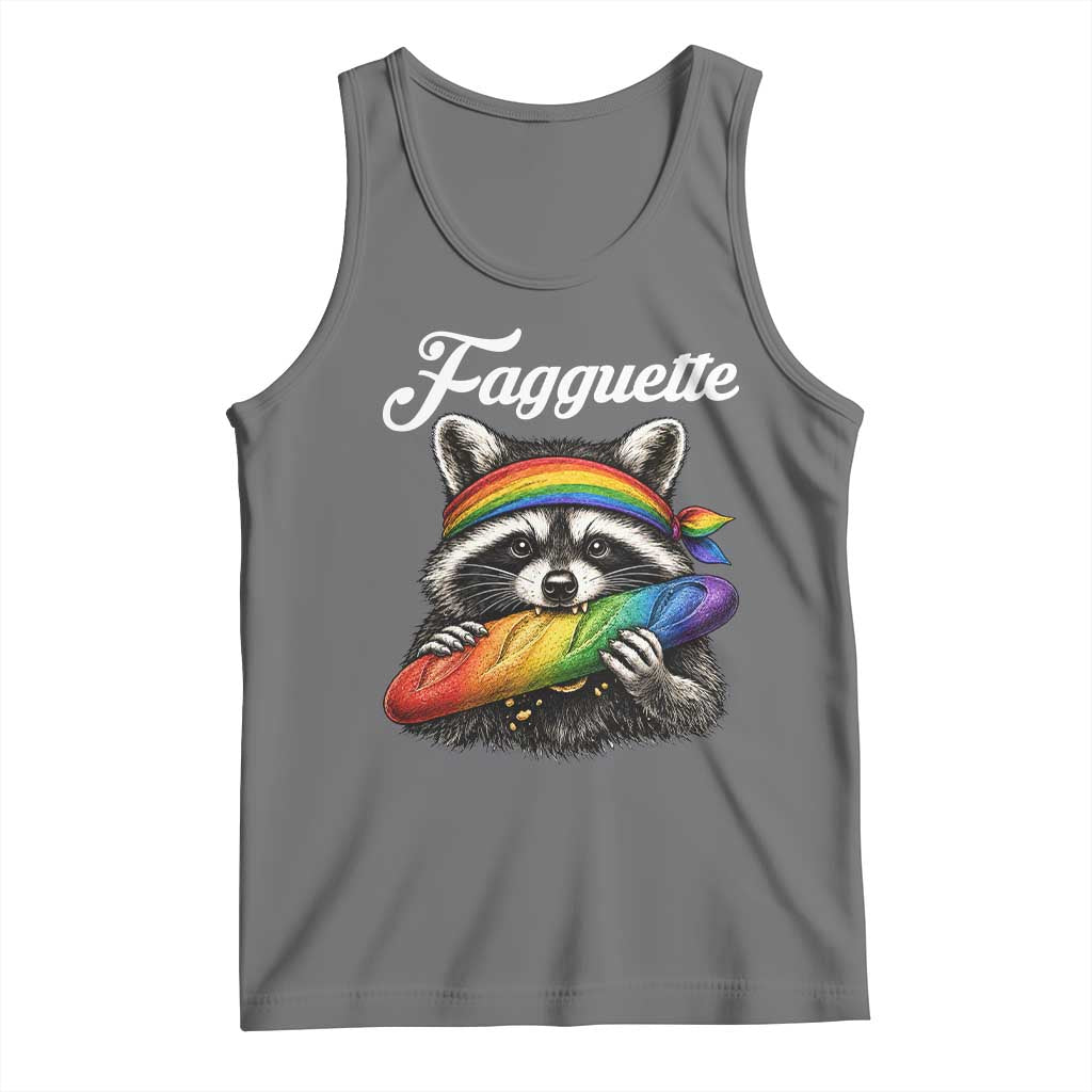 Faguette LGBTQ Tank Top Funny Pride Raccoon Rainbow