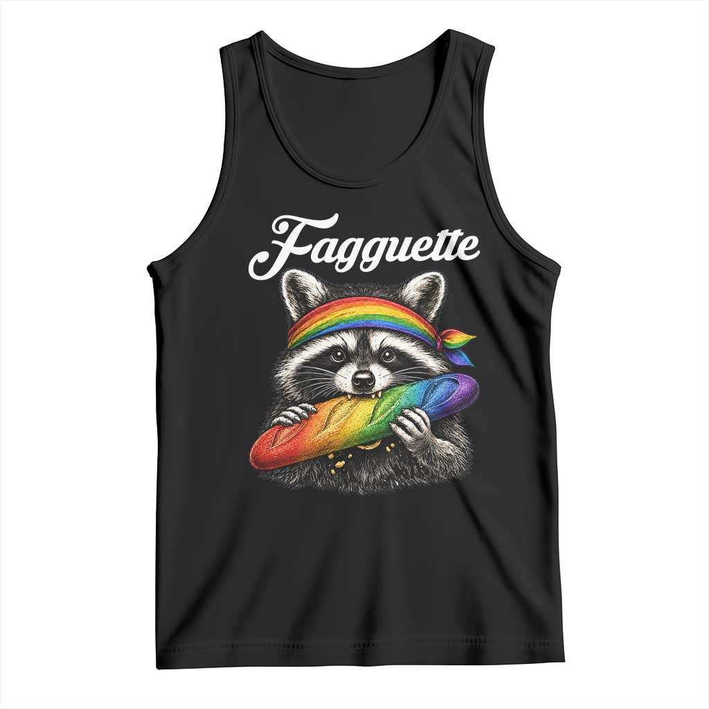 Faguette LGBTQ Tank Top Funny Pride Raccoon Rainbow