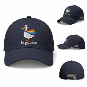 Faguette LGBTQ Baseball Cap Funny Pride Goose Rainbow