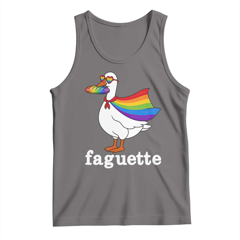 Faguette LGBTQ Tank Top Funny Pride Goose Rainbow