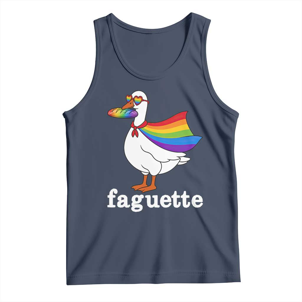 Faguette LGBTQ Tank Top Funny Pride Goose Rainbow