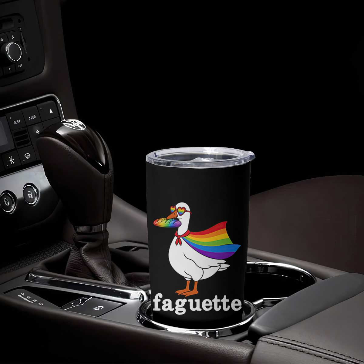 Faguette LGBTQ Tumbler Cup Funny Pride Goose Rainbow
