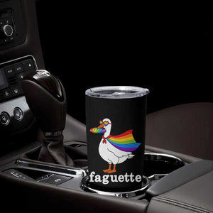 Faguette LGBTQ Tumbler Cup Funny Pride Goose Rainbow