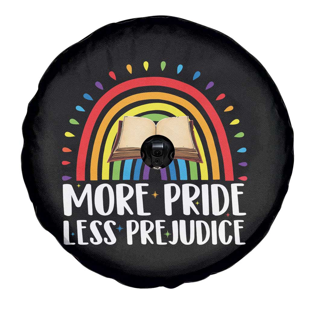 More Pride Less Prejudice Spare Tire Cover LGBTQ Pride Month Book Lover TS14 Print Your Wear
