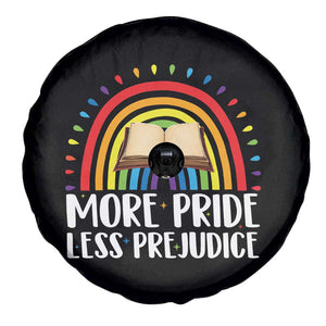 More Pride Less Prejudice Spare Tire Cover LGBTQ Pride Month Book Lover TS14 Print Your Wear