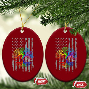 Tree of Life Rainbow LGBTQ Pride Ceramic Ornament American Flag Gift TS14 Print Your Wear