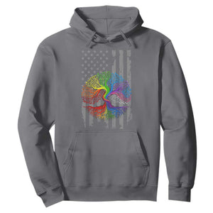 Tree of Life Rainbow LGBTQ Pride Hoodie American Flag Gift