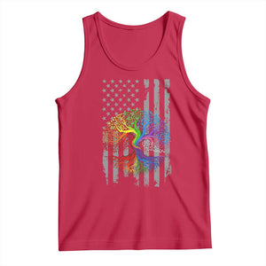 Tree of Life Rainbow LGBTQ Pride Tank Top American Flag Gift TS14 Red Print Your Wear