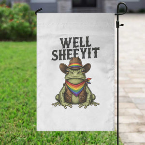 Pride Frog LGBT Rainbow Garden Flag Well Sheeyit Country Western TS14 Print Your Wear