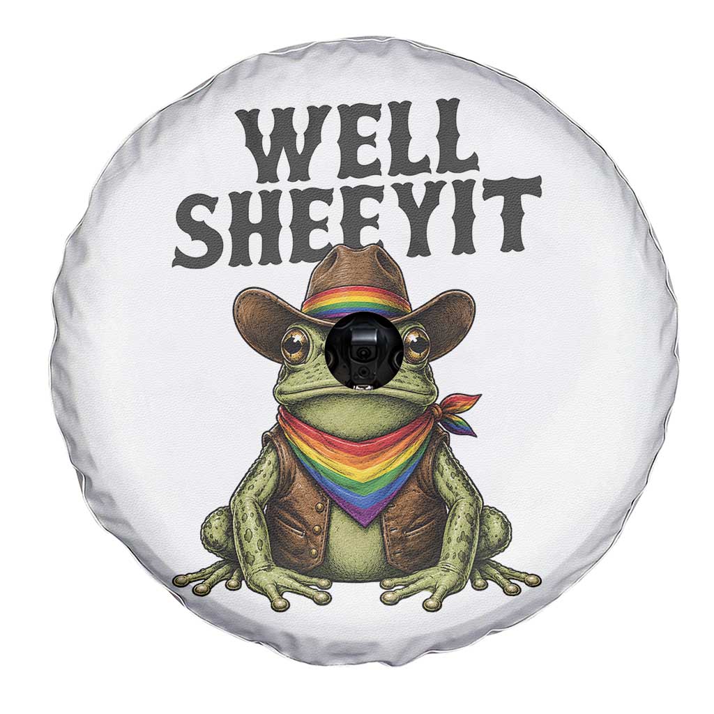 Pride Frog LGBT Rainbow Spare Tire Cover Well Sheeyit Country Western TS14 Print Your Wear