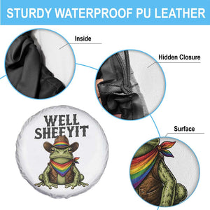 Pride Frog LGBT Rainbow Spare Tire Cover Well Sheeyit Country Western TS14 Print Your Wear