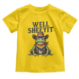 Pride Frog LGBT Rainbow Toddler T Shirt Well Sheeyit Country Western TS14 Daisy Print Your Wear