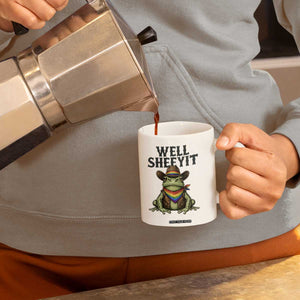 Pride Frog LGBT Rainbow Coffee Mug Well Sheeyit Country Western