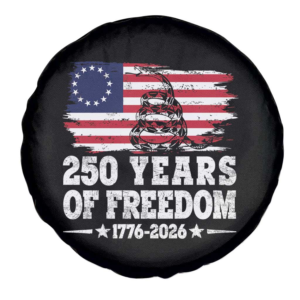 250 Years Of Freedom Spare Tire Cover Gadsden Flag American Patriot US