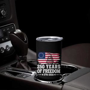 250 Years Of Freedom Tumbler Cup Gadsden Flag American Patriot US