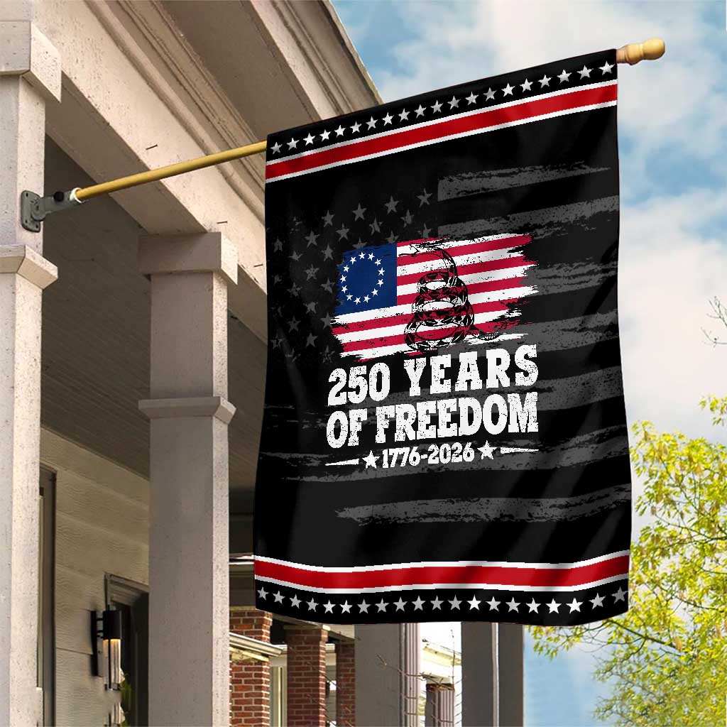250 Years Of Freedom Patriotic Garden Flag Gadsden Flag American Patriot US