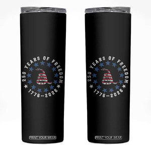 250 Years Of Freedom Skinny Tumbler Gadsden Betty Ross Flag Ring of Stars American Patriot US