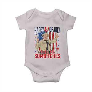 Happy 4th Of July To All You Sumbitches Baby Onesie Funny USA 250th Anniversary Independence Day