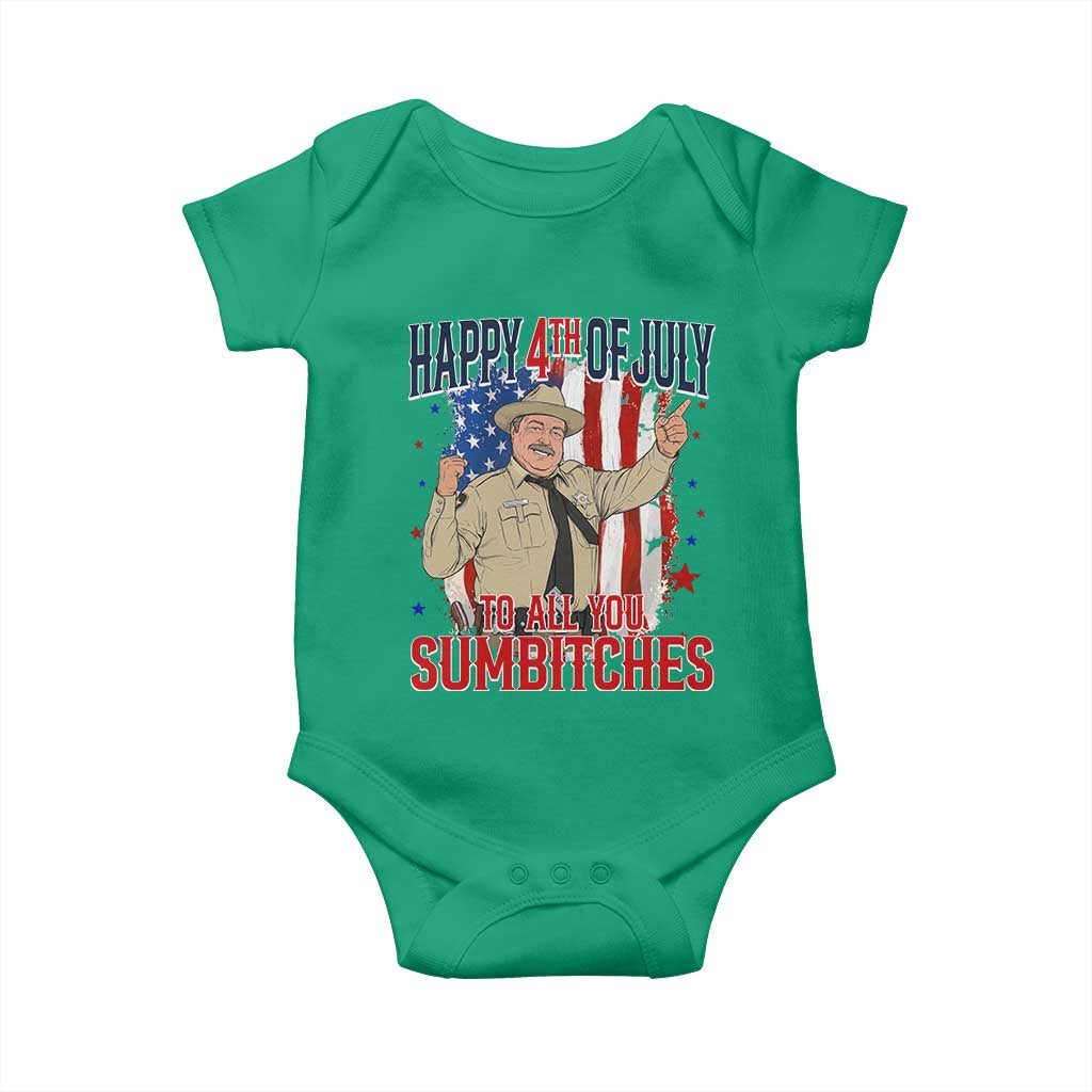 Happy 4th Of July To All You Sumbitches Baby Onesie Funny USA 250th Anniversary Independence Day