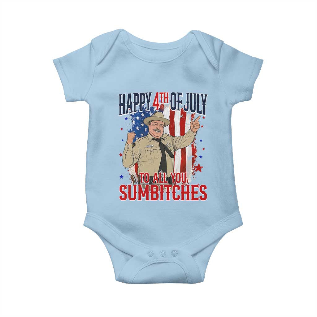Happy 4th Of July To All You Sumbitches Baby Onesie Funny USA 250th Anniversary Independence Day