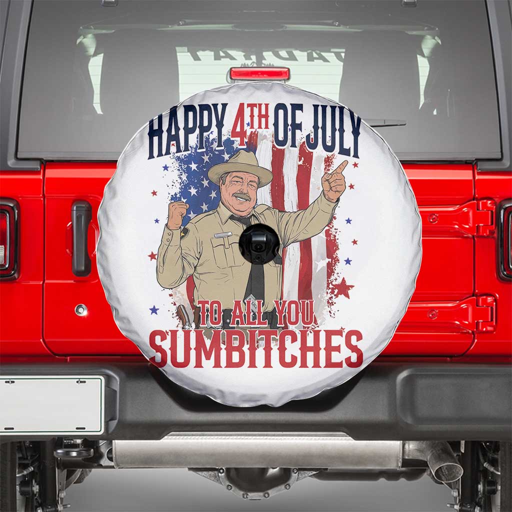 Happy 4th Of July To All You Sumbitches Spare Tire Cover Funny USA 250th Anniversary Independence Day