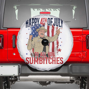 Happy 4th Of July To All You Sumbitches Spare Tire Cover Funny USA 250th Anniversary Independence Day
