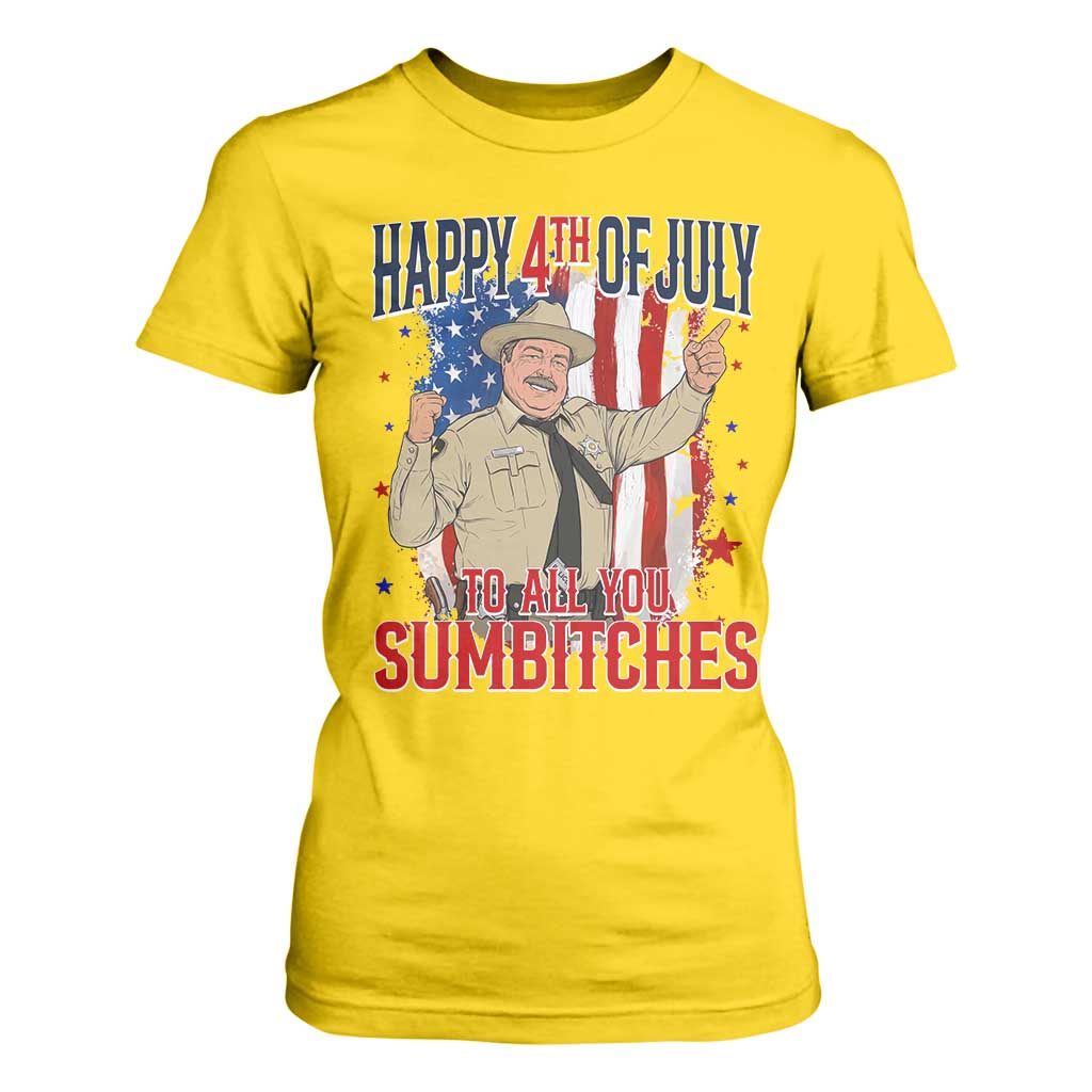 Happy 4th Of July To All You Sumbitches T Shirt For Women Funny USA 250th Anniversary Independence Day