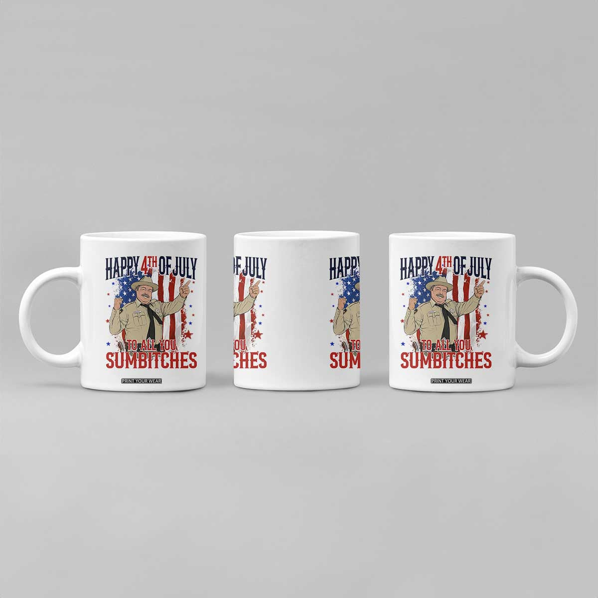 Happy 4th Of July To All You Sumbitches Coffee Mug Funny USA 250th Anniversary Independence Day